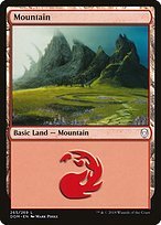 Glossy Finish Dominaria Mountain ( #265 )