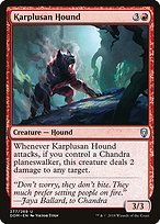 Glossy Finish Dominaria Karplusan Hound ( #277 )