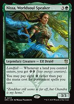 Glossy Finish Aetherdrift Commander Nissa, Worldsoul Speaker ( #13 )