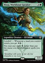 Glossy Finish Aetherdrift Commander Nissa, Worldsoul Speaker ( #29 )