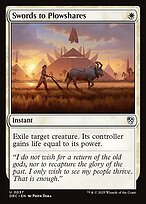 Glossy Finish Aetherdrift Commander Swords to Plowshares ( #37 )