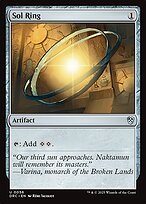 Glossy Finish Aetherdrift Commander Sol Ring ( #56 )