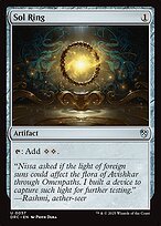 Glossy Finish Aetherdrift Commander Sol Ring ( #57 )