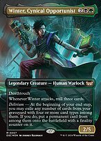 Glossy Finish Duskmourn: House of Horror Commander Winter, Cynical Opportunist ( #7 )