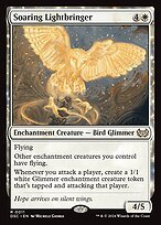 Glossy Finish Duskmourn: House of Horror Commander Soaring Lightbringer ( #11 )