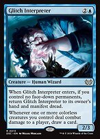 Glossy Finish Duskmourn: House of Horror Commander Glitch Interpreter ( #13 )