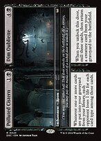 Glossy Finish Duskmourn: House of Horror Commander Polluted Cistern // Dim Oubliette ( #23 )