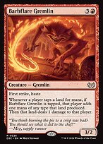 Glossy Finish Duskmourn: House of Horror Commander Barbflare Gremlin ( #26 )