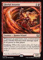 Glossy Finish Duskmourn: House of Horror Commander Gleeful Arsonist ( #27 )
