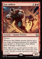 Glossy Finish Duskmourn: House of Horror Commander Star Athlete ( #29 )