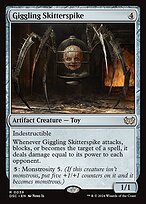 Glossy Finish Duskmourn: House of Horror Commander Giggling Skitterspike ( #39 )