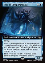 Glossy Finish Duskmourn: House of Horror Commander Fear of Sleep Paralysis ( #43 )