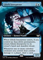 Glossy Finish Duskmourn: House of Horror Commander Glitch Interpreter ( #44 )
