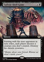 Glossy Finish Duskmourn: House of Horror Commander Sadistic Shell Game ( #53 )