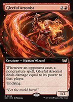 Glossy Finish Duskmourn: House of Horror Commander Gleeful Arsonist ( #56 )