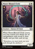 Glossy Finish Duskmourn: House of Horror Commander Moon-Blessed Cleric ( #69 )