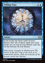Glossy Finish Duskmourn: House of Horror Commander Telling Time ( #75 )
