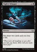 Glossy Finish Duskmourn: House of Horror Commander Night's Whisper ( #79 )