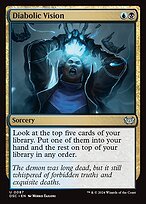 Glossy Finish Duskmourn: House of Horror Commander Diabolic Vision ( #87 )