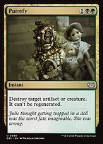 Glossy Finish Duskmourn: House of Horror Commander Putrefy ( #90 )