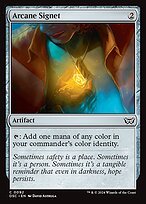 Glossy Finish Duskmourn: House of Horror Commander Arcane Signet ( #92 )