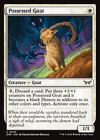 Glossy Finish Duskmourn: House of Horror Possessed Goat ( #25 )
