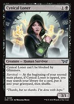 Glossy Finish Duskmourn: House of Horror Cynical Loner ( #89 )