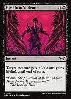 Glossy Finish Duskmourn: House of Horror Give In to Violence ( #101 )