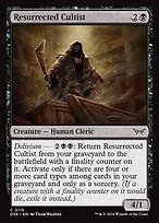 Glossy Finish Duskmourn: House of Horror Resurrected Cultist ( #115 )