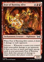 Glossy Finish Duskmourn: House of Horror Fear of Burning Alive ( #135 )