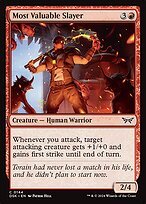 Glossy Finish Duskmourn: House of Horror Most Valuable Slayer ( #144 )
