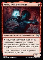 Glossy Finish Duskmourn: House of Horror Norin, Swift Survivalist ( #145 )