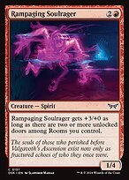 Glossy Finish Duskmourn: House of Horror Rampaging Soulrager ( #151 )