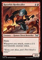 Glossy Finish Duskmourn: House of Horror Razorkin Hordecaller ( #152 )