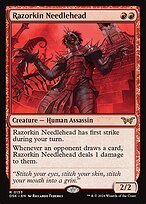 Glossy Finish Duskmourn: House of Horror Razorkin Needlehead ( #153 )