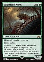 Glossy Finish Duskmourn: House of Horror Balustrade Wurm ( #168 )