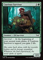 Glossy Finish Duskmourn: House of Horror Cautious Survivor ( #172 )