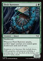 Glossy Finish Duskmourn: House of Horror Flesh Burrower ( #178 )