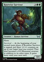 Glossy Finish Duskmourn: House of Horror Rootwise Survivor ( #196 )