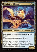 Glossy Finish Duskmourn: House of Horror Inquisitive Glimmer ( #217 )
