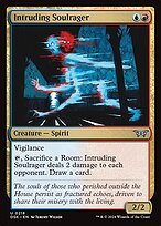 Glossy Finish Duskmourn: House of Horror Intruding Soulrager ( #218 )