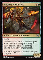 Glossy Finish Duskmourn: House of Horror Wildfire Wickerfolk ( #239 )