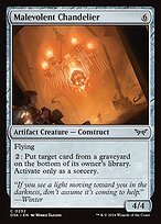 Glossy Finish Duskmourn: House of Horror Malevolent Chandelier ( #252 )