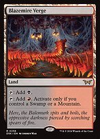 Glossy Finish Duskmourn: House of Horror Blazemire Verge ( #256 )