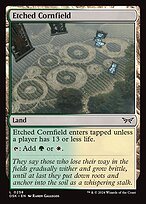 Glossy Finish Duskmourn: House of Horror Etched Cornfield ( #258 )