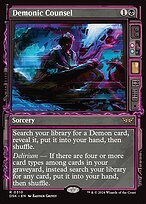 Glossy Finish Duskmourn: House of Horror Demonic Counsel ( #310 )
