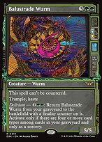 Glossy Finish Duskmourn: House of Horror Balustrade Wurm ( #319 )