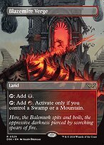 Glossy Finish Duskmourn: House of Horror Blazemire Verge ( #329 )