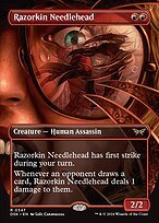 Glossy Finish Duskmourn: House of Horror Razorkin Needlehead ( #347 )