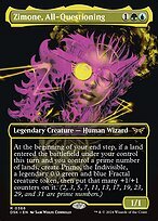 Glossy Finish Duskmourn: House of Horror Zimone, All-Questioning ( #366 )